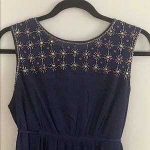 Navy Beaded Dress